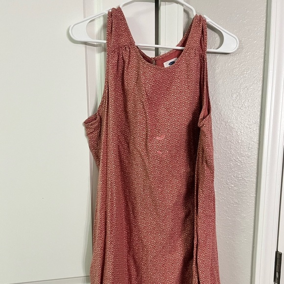 🔴 CLEARANCE last CALL! Old Navy Sleeveless Red Patterned Midi Dress - Picture 1 of 3